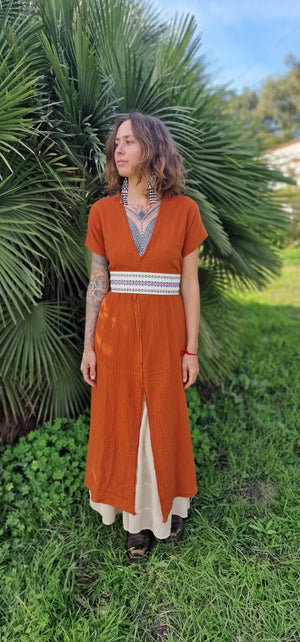 Red clay snake dress – Yasus Efectus