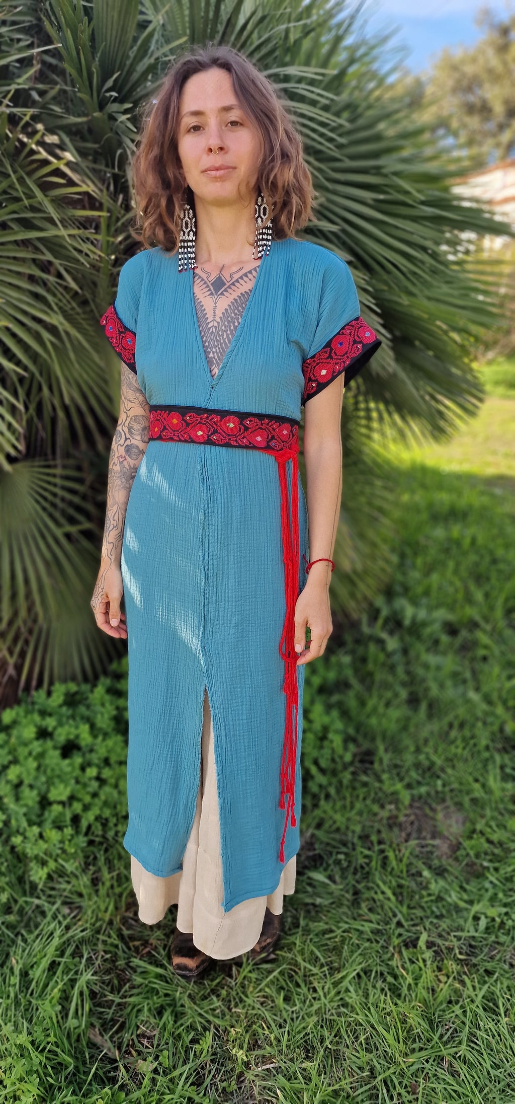 Water and fire dress